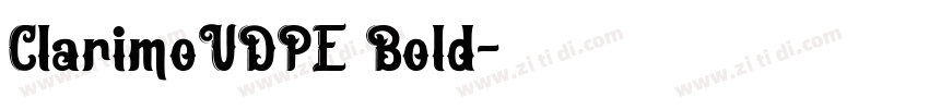 ClarimoUDPE Bold字体转换